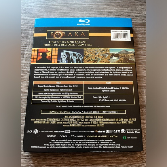 📀 3/$15 or 4/$20 📀 Baraka Bluray - Picture 2 of 3